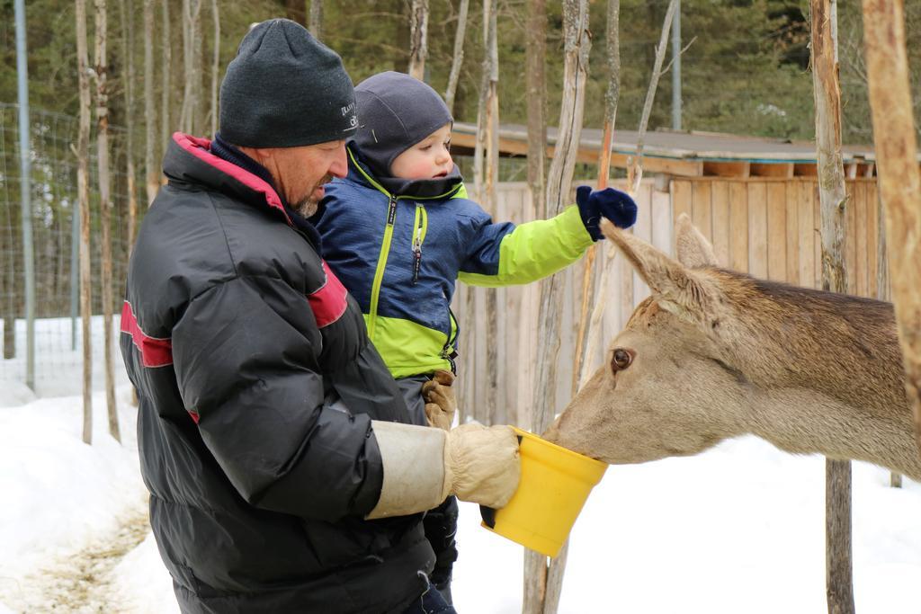 Hebergement Cerfs-Tifie Fermette Saint-Félix-d'Otis Exteriör bild